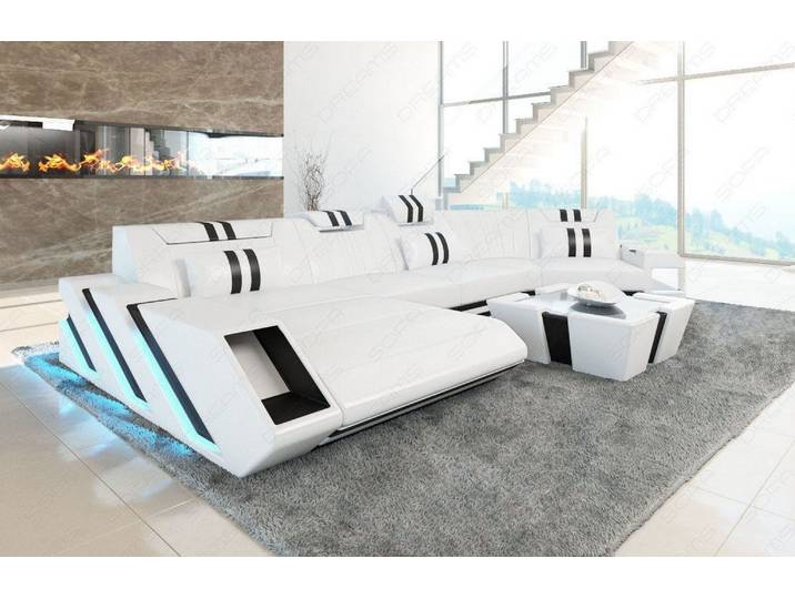 Leder Couch Apollonia C-Form