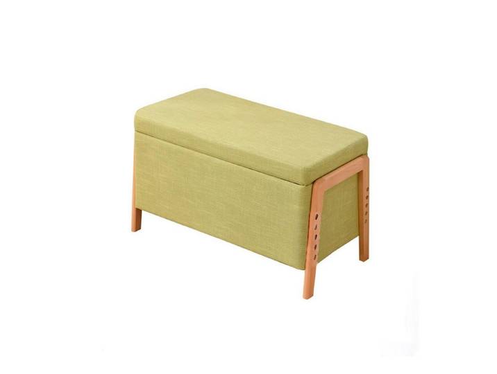 LuxusKollektion Bettbank Sitzbank Schlafzimmer Aufbewahrung Grün 80x40x46cm (1-St)