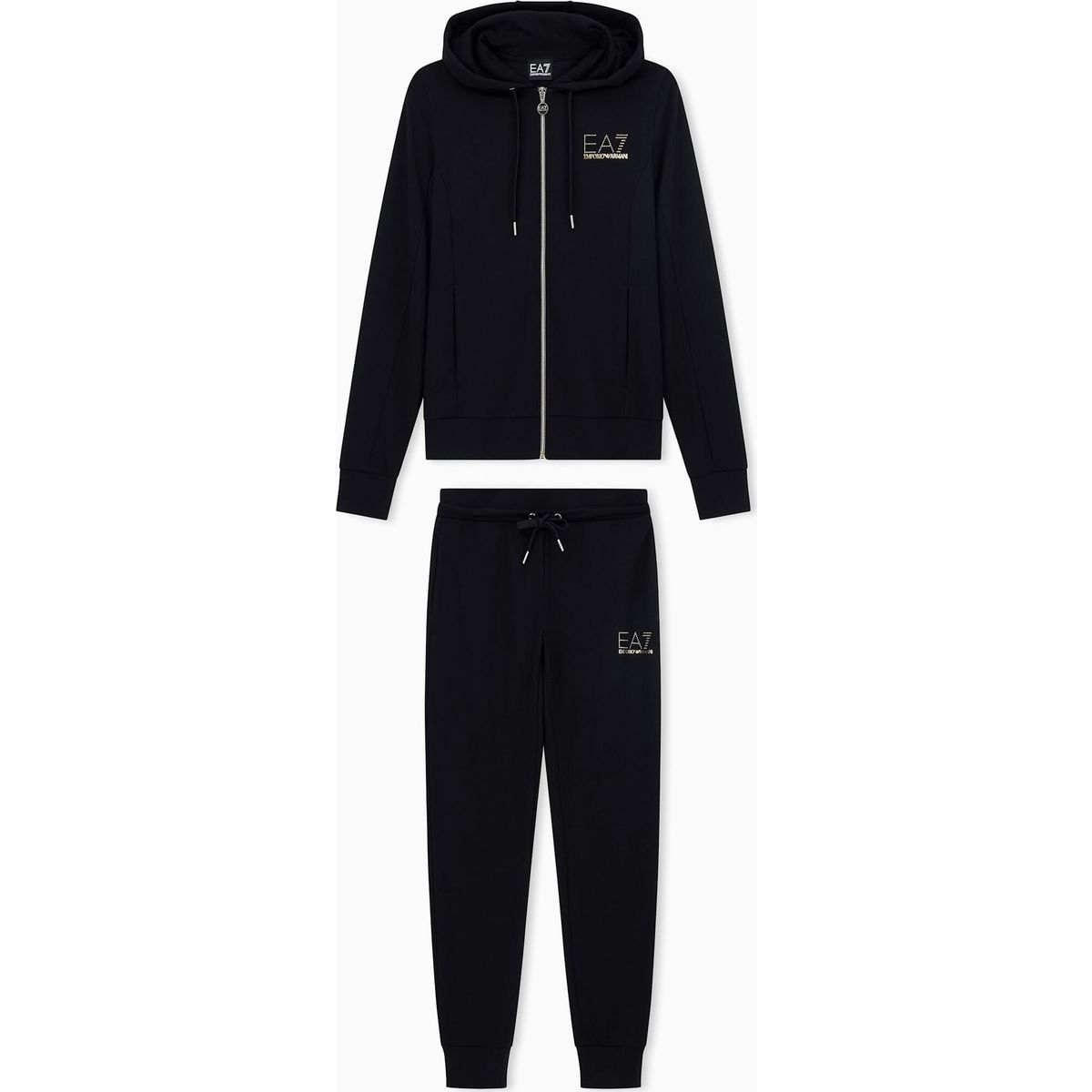 EA7 Train Tracksuit T-suit W HO Full Zip CH Evolution - Train Tracksuit T-suit W HO Full Zip CH Evolution black (1200) XS 8NTV51 TJ9RZ-1200-XS