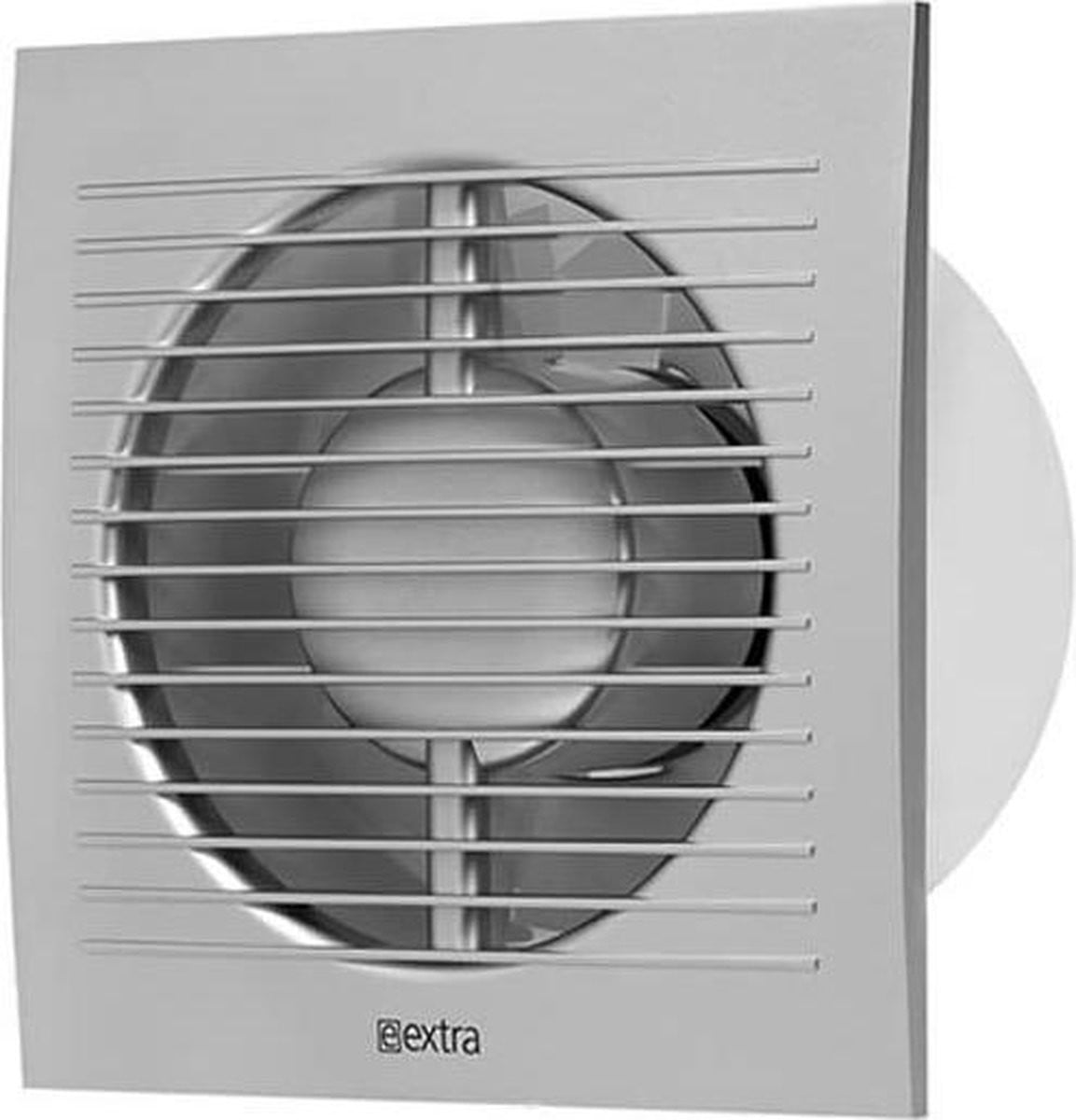 Europlast Axiale Ventilator voor Badkamer, Keuken of Garage - Diameter: 125 mm - Zilver