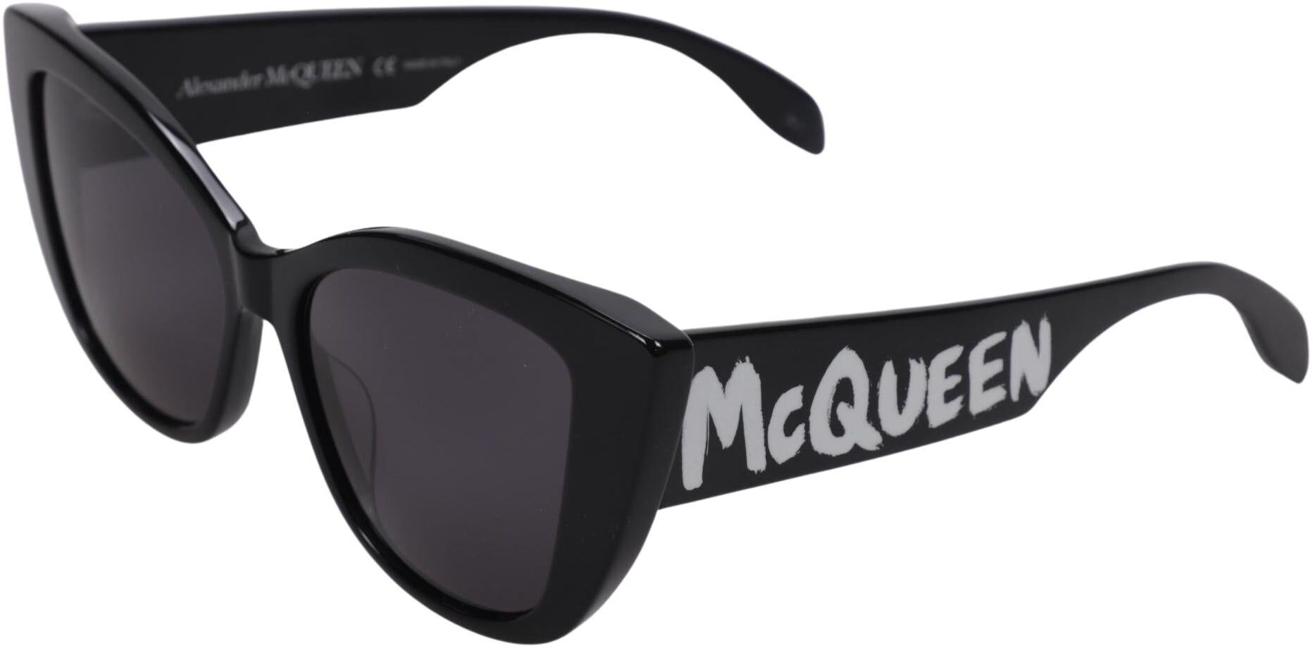 Alexander McQueen Damen Sonnenbrille, Schwarz - Second Hand