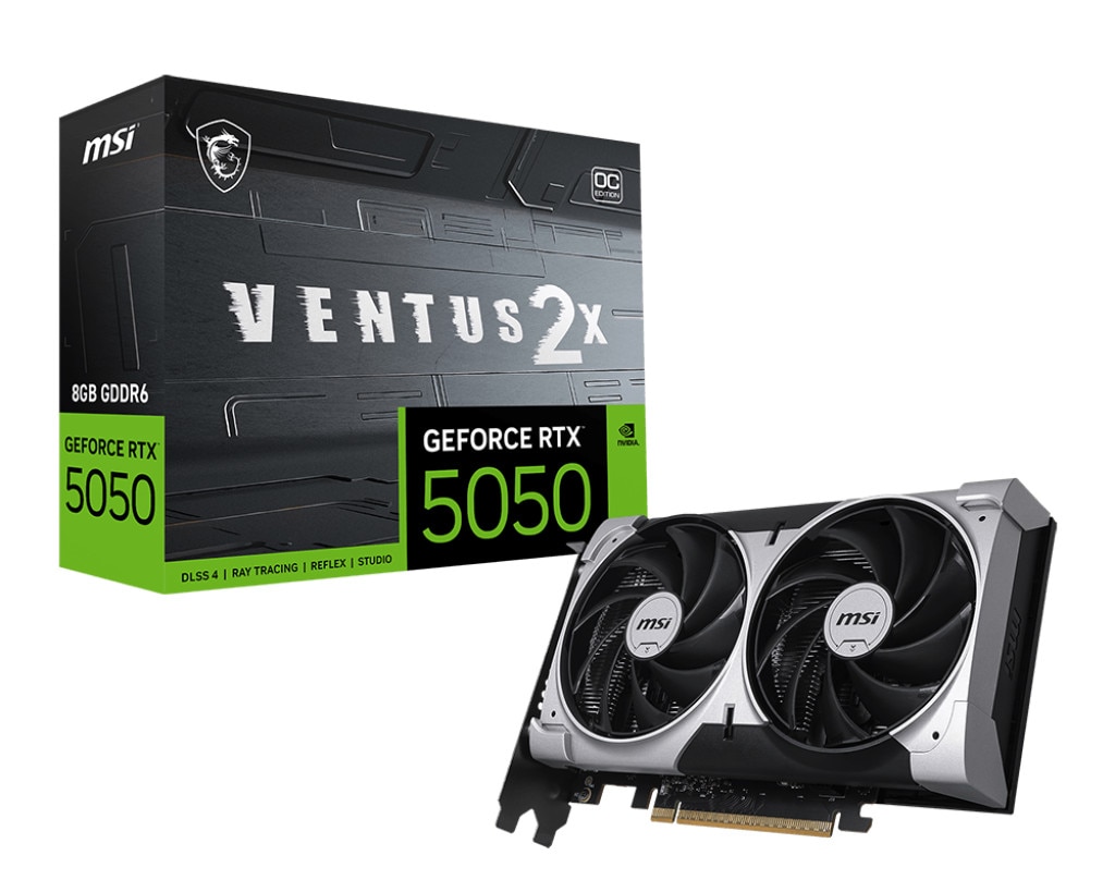MSI GeForce RTX 5050 VENTUS 2X OC Grafikkarte 8 GB