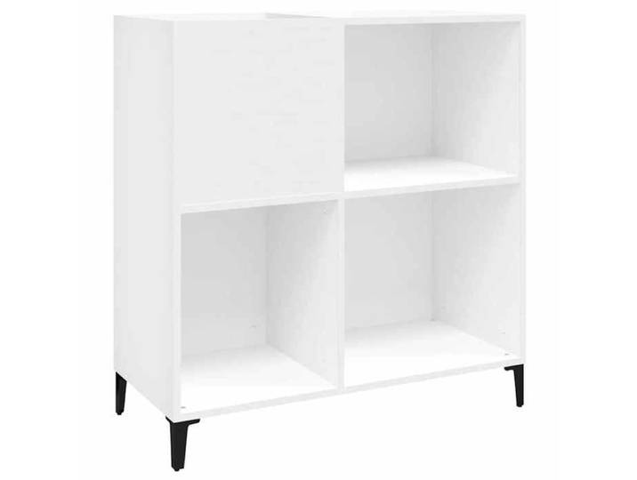 “Winter Sale TOP Armoire d'angle Blanc - Armoire à disques blanc 84 5x38x89cm - bois d'ingénierie PRO84152