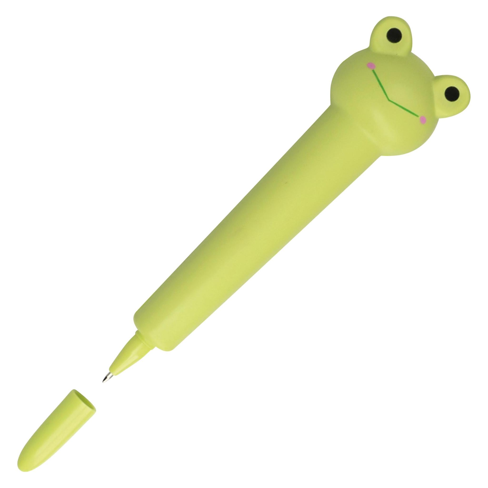 Online Kugelschreiber Anti Stress Pen Frosch M hellgrün (3x) (21610/3D)