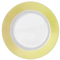 Korsukéwitz Teller tief 22cm COLOUR gelb, 6 Stück
