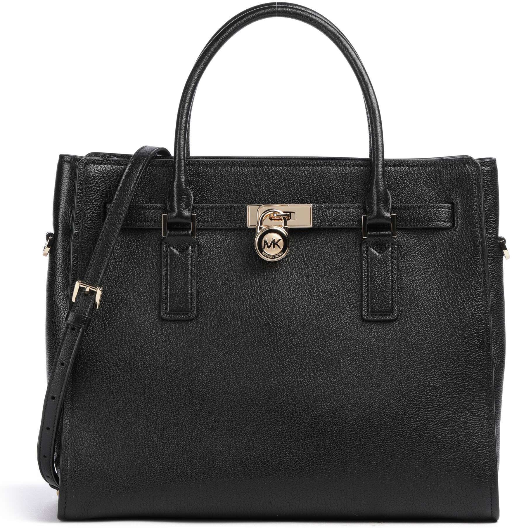 Michael Kors Hamilton Moderne Large Handtasche aus Leder, schwarz
