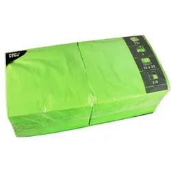 PAPSTAR 250 Servietten, 3-lagig 1/4-Falz 33 cm x 33 cm limonengrün