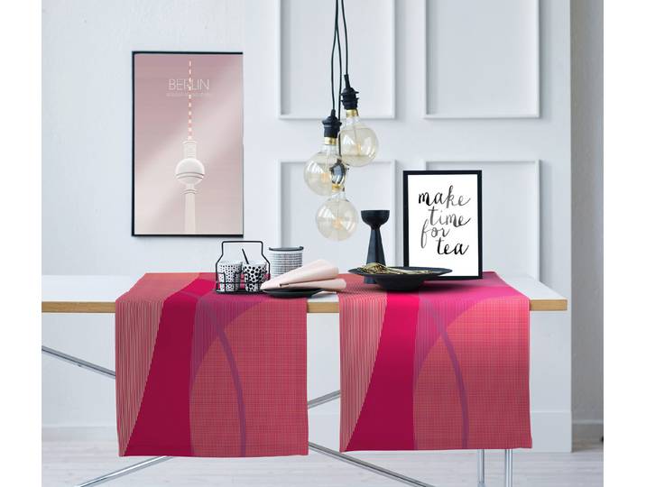 Chemin de table 7402 48 x 140cm Rouge/Bordeaux