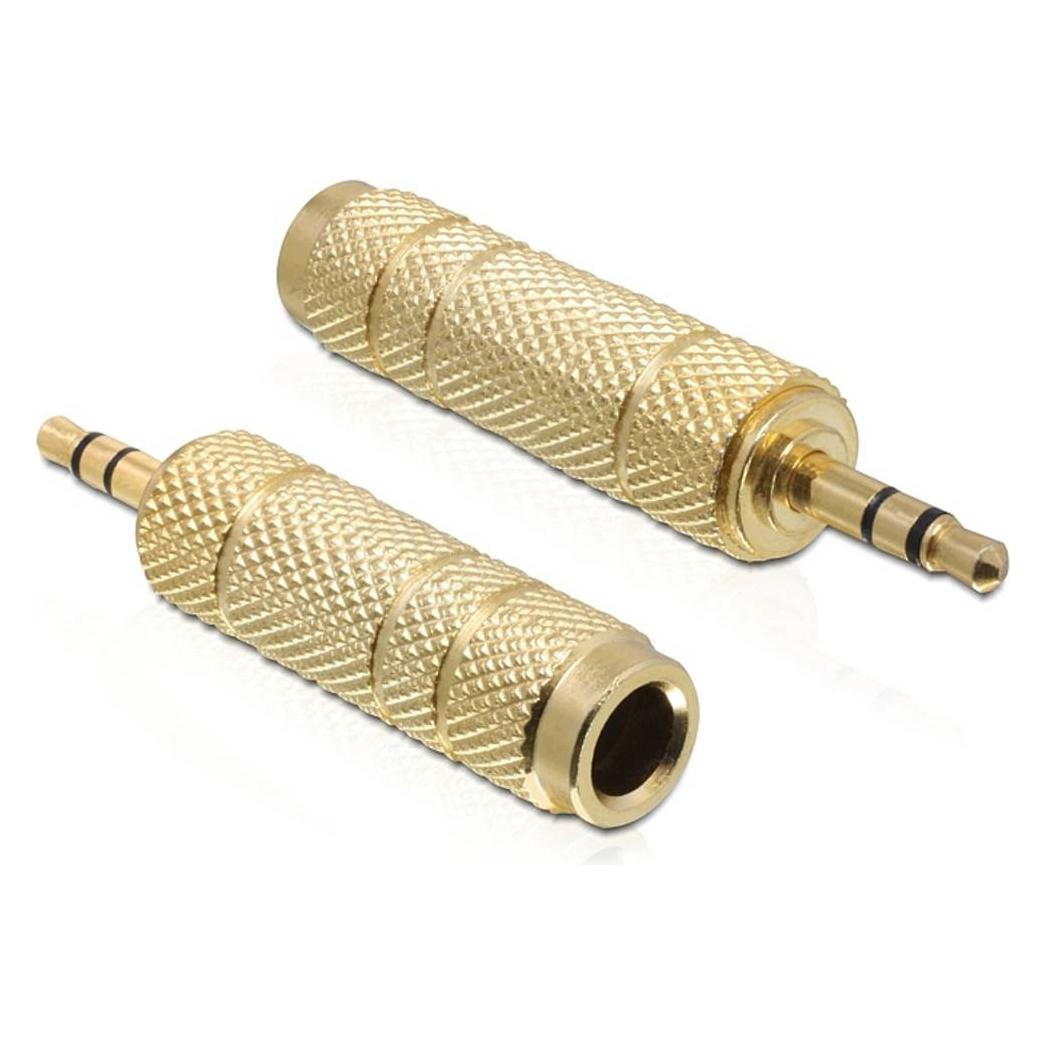 Delock Adapter Klinke Stecker > Buchse 3 Pin (Zubehör) (65360)