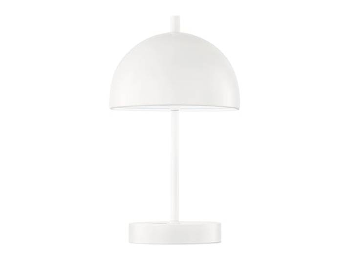 Kabellose Tageslicht Tischlampe KIA Weiß 27cm - dimmbar & USB