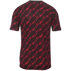 Uhlsport, Herren, Sportshirt, Trainings-T-Shirt Progressive 28 (L), Schwarz, Rot