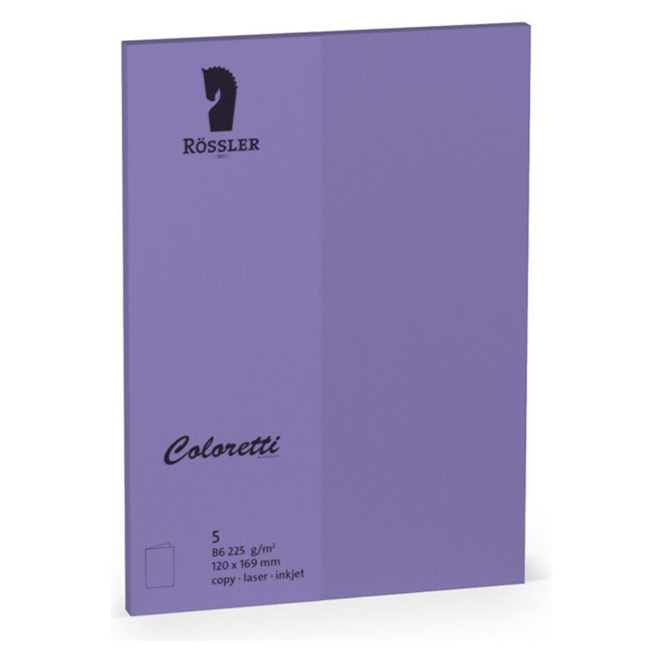 Magni Briefkarte B6 HD 5ST lila (DIN B6, 225 g/m²) (220719592)