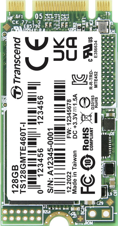 Transcend MTE460T-I M.2 SSD 128 GB