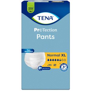 TENA Inkontinenz-Pants ProTection Normal, Unisex, Größe XL (120-160cm), Einweg, 5,5 Tropfen, 30Stück