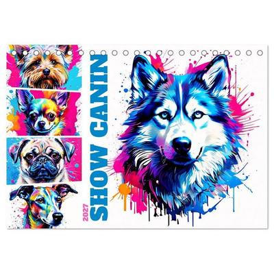Show canin (Calendrier de bureau 2027 DIN A5 vertical), CALVENDO calendrier mensuel
