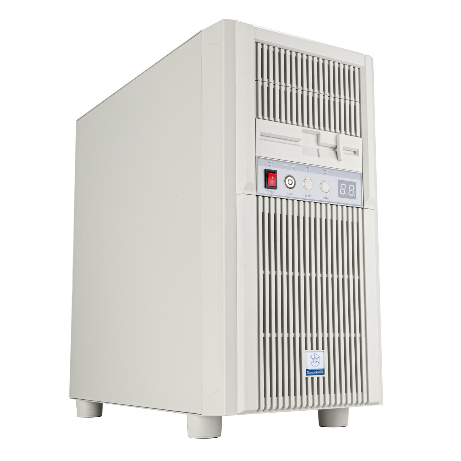 Silverstone FLP03 Retro Midi Tower ATX Gehäuse Grau
