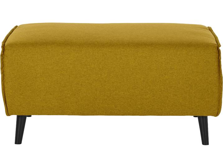 Hocker DOMO COLLECTION Amora , gelb, B:97cm H:47cm T:66cm, Hocker, Hocker, mit Federkern, Fusshöhe passend für gängige Saugroboter