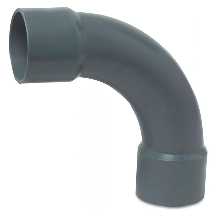 Magni PVC-U Bogen 90° 63 mm Klebemuffe 10bar Gr (Winkelverbindung) (0110191)