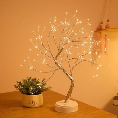 Uplifted Goods LED Rose Leaf Table Lamp Decorative Fairy Light e