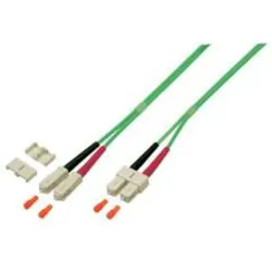 EFB Elektronik Duplex Jumper SC-SC 50/125μ, OM5, LSZH, limettengrün, 3.0mm, 5m (5 m), Netzwerkkabel