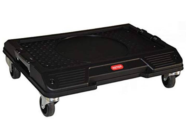Keter Plateau à roulettes Connect\, Noir\, System\, 55\,7x43\,7x16\,4 cm