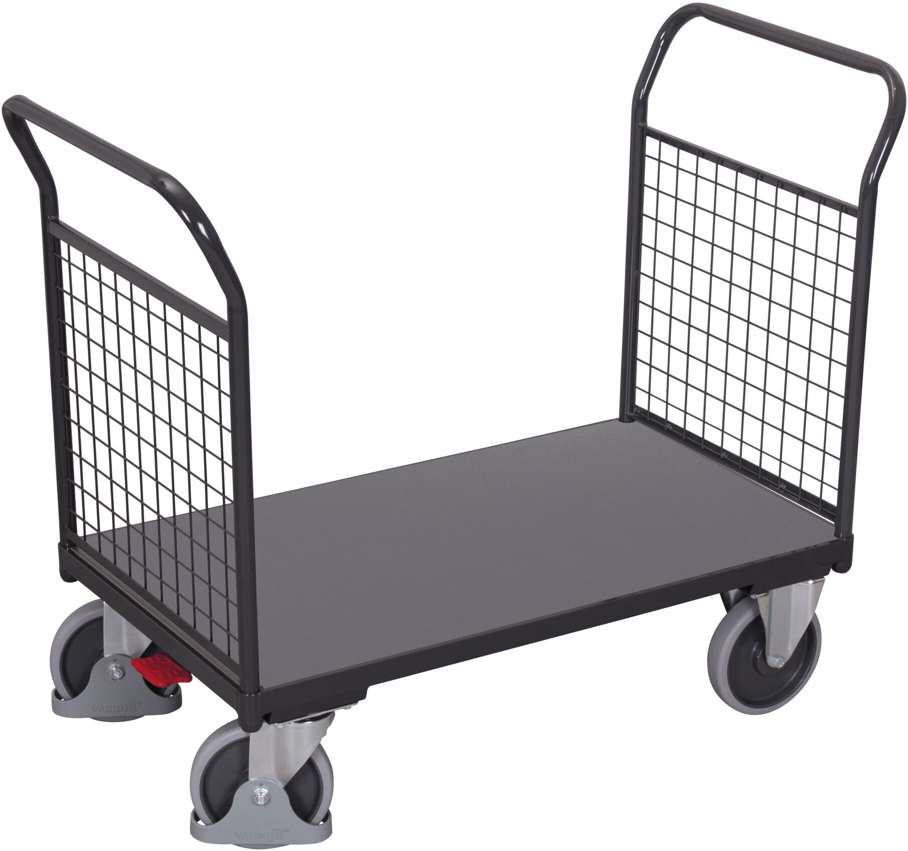 Variofit Doppel-Stirnwandwagen mit Draht RAL 7016 (sw-500.201/AG)