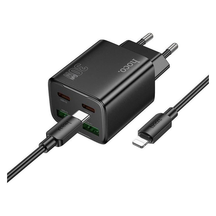 Hoco Ładowarka N56 Sieciowa 2x USB A 2x USB C 3A (30 W, 4 Ports) (61074529)