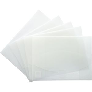Pagna Dokumententasche Wallet 21007-19, A4, transparent, für 100 Blatt, 5 Stück