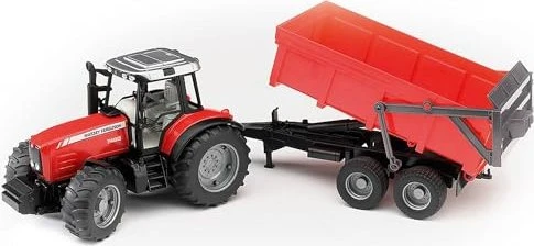 Bruder -Massey Ferguson 7480 mit Wannenkippanhänger