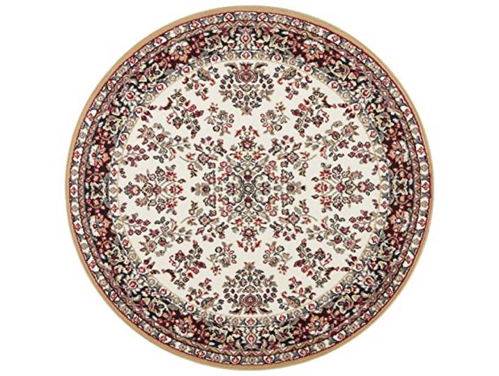 Hanse Home Design Kurzflor Wohnzimmerteppich Orient - Zabul Perser Look, Orientalischer Teppich für Esszimmer, Wohnzimmer, Schlafzimmer - Creme/Gold, 140 cm