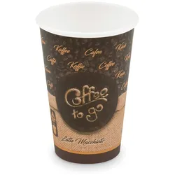 VEPATIM 250x Kaffeebecher L 'Coffee To Go' Mocaccino Cappuccino Melange 250ml 330ml