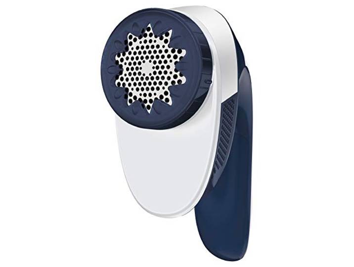 Calor Anti-pluisscheerapparaat, brede scheerkop, geschikt voor alle soorten kleding, 4 instellingen, draadloos pluisscheerapparaat, werkt met 2 AA-batterijen inbegrepen, JA1013C0, wit