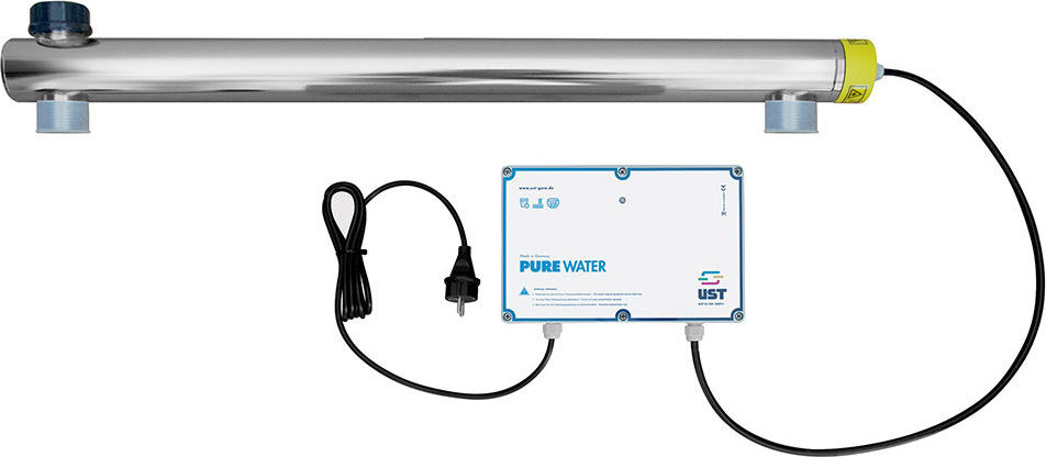 UV Anlage PURE 2.4 120 Watt zur Entkeimung von Wasser 2 Zoll / inch