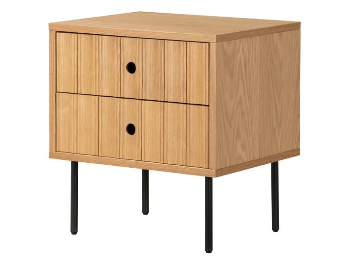 Table de nuit ARINE 52 x 55 x 40cm Jaune/Chêne