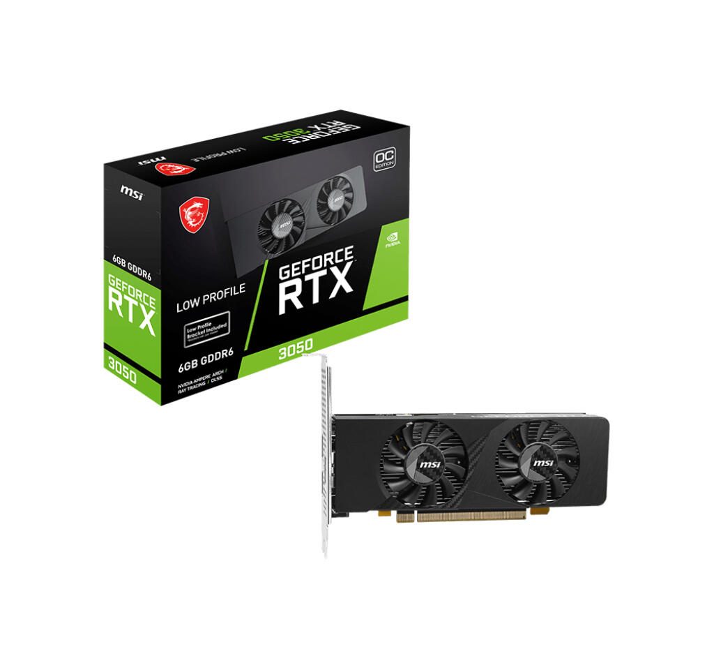 MSI GeForce RTX 3050 LP E 6G OC V812-054R