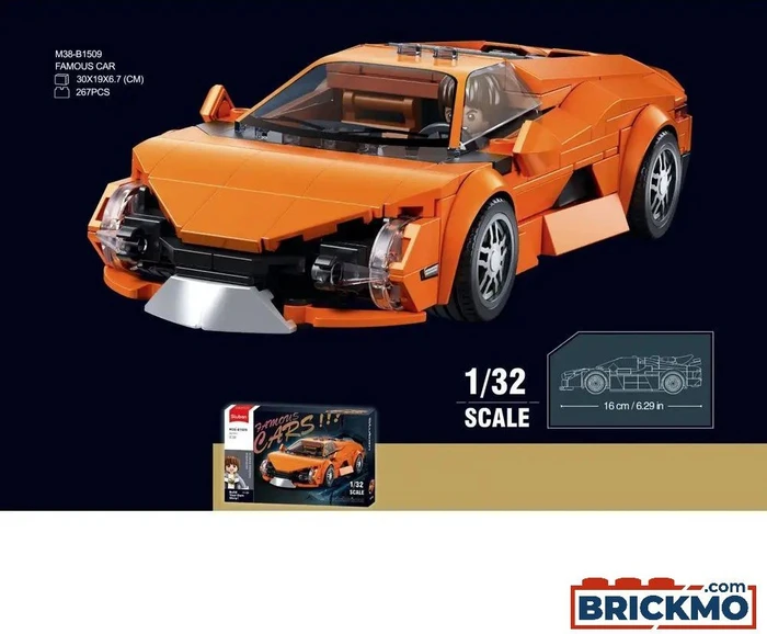 Sluban ModelBricks Oranger Sportwagen