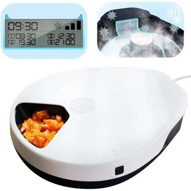 Uplift Essentials Smart Multi Meal Automatic Wet Food Pet Feeder With Cooling Smart Multi Meal Automatic Wet Food Pet Feeder With Cooling