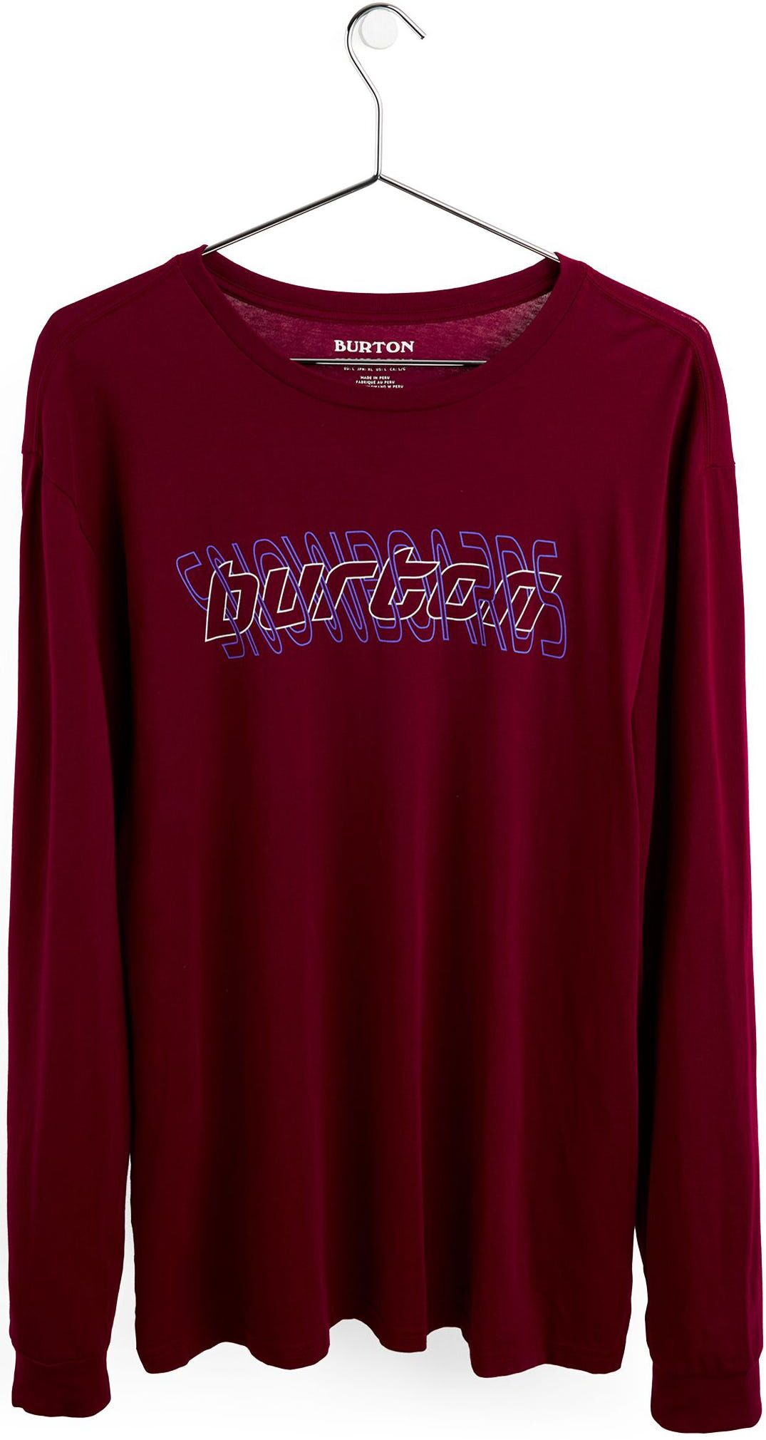 Burton Stonington Long Sleeve Tee  - Mulled Berry - Man