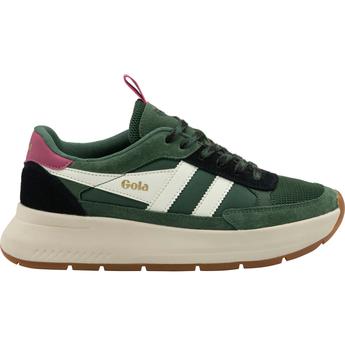 Gola Phoenix Sneaker Women evergreen/black/fuchsia (NB) 6 CLB778-NB-6-evergreenblackfuchsia