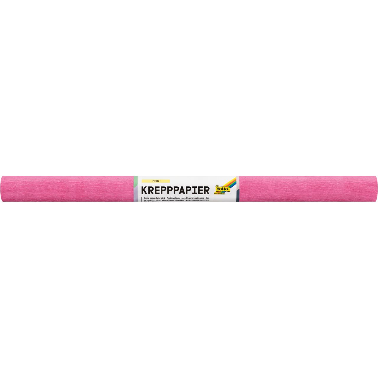 folia Krepppapier pink 10 Rollen