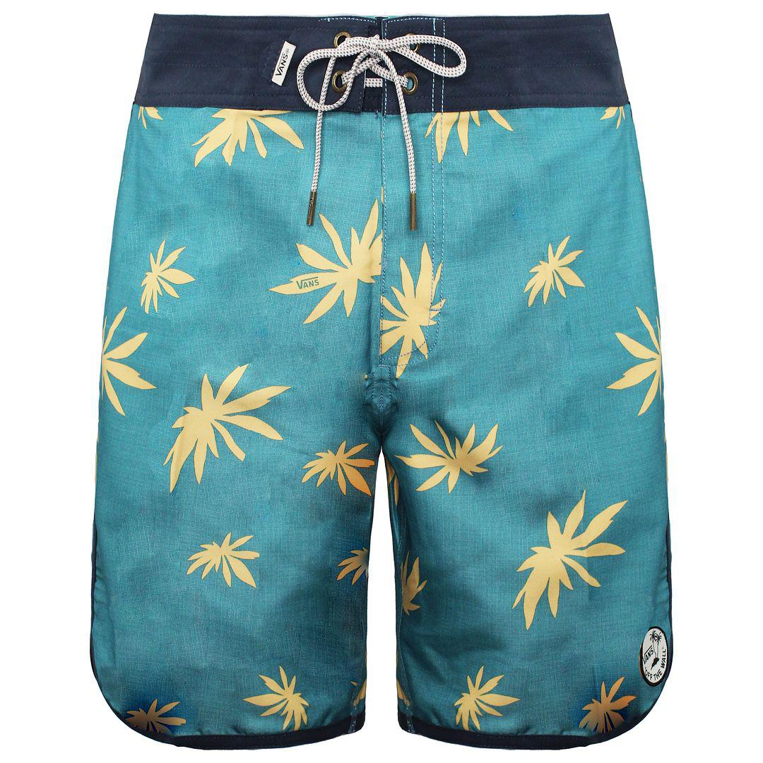 Vans von der Wand Stretch Taille gedruckte blaue Männer planetarische Boardshort VN 00QL0D4