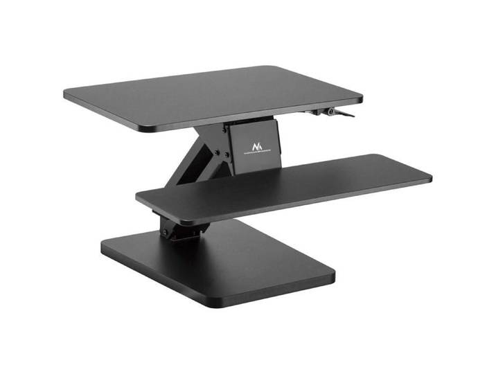 Poste de travail assis-debout Fixation de bureau pour clavier et moniteur ou ordinateur portable vérin à gaz