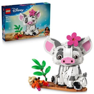 LEGO ǀ Disney 43292 Vaiana Pua, Schwein zum Bauen und Spielen, Zimmerdeko für Fans ab 9 Jahren