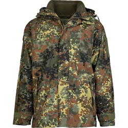 Mil-Tec Nässeschutz Gen. II, Textiljacke - Flecktarn - M