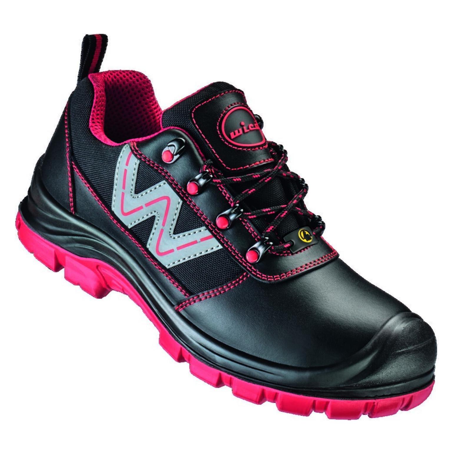 Feldtmann WICA Halbschuh BELLUNO Schwarz/rot, S3 SR ESD Gr. 41 (S3, 41) (87085454)