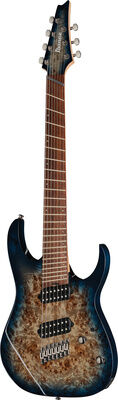 Ibanez RGMS7PB-CBS Cosmic Blue Star Burst