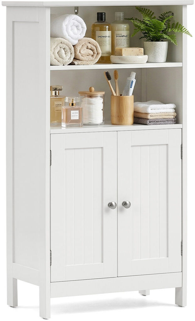 East Urban Home Bathroom Cabinet White 93cm H X 50cm W X 30cm D