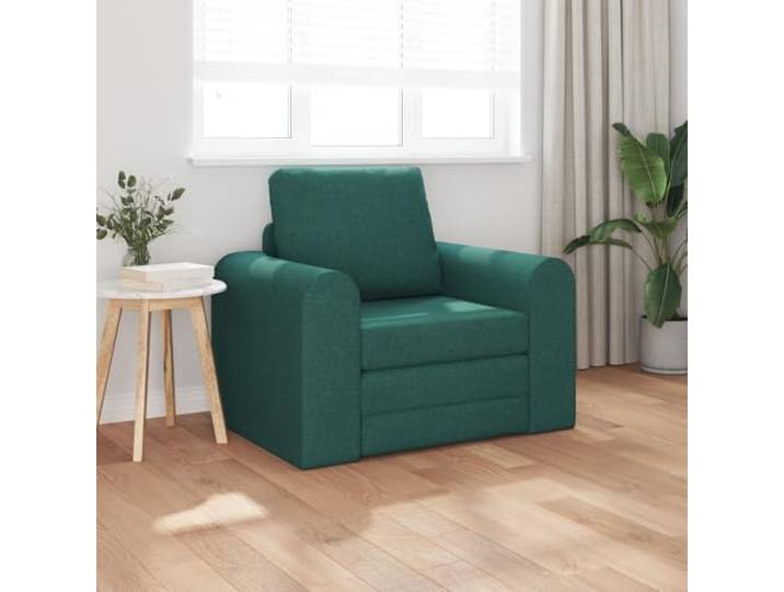 HEFZGDB Dunkelgrünes Schlafsofa 2-in-1 Stoff 98x71x83 cm Moderner Sessel mit Bequemer Polsterung für Wohnzimmer und Schlafzimmer Kompaktes Design Elegantes Möbelstück zum Entspannen