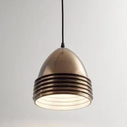 Gavia Keramik Pendelleuchte in Bronze Ø22 von Fabas Luce