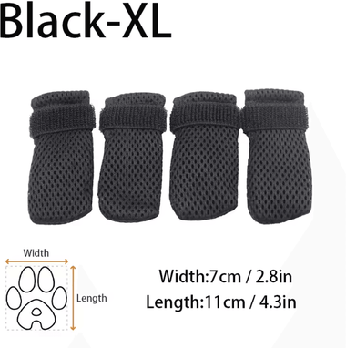 Inspire Curations Soft Silicone Cat Grooming Boots For Bathing, Nail Trimming And Pet Paw Protection black Xl